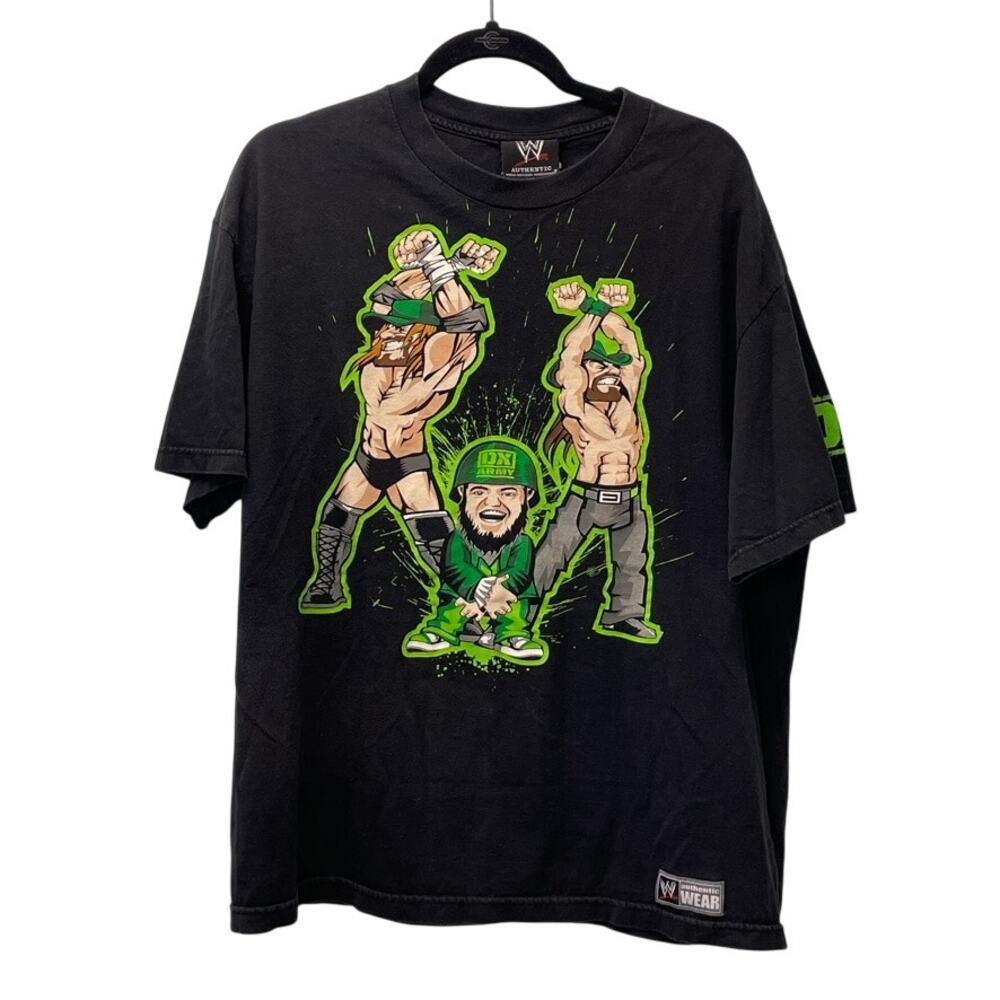 WWE Authentic DX Army Tshirt XL D Generation Hornswoggle HHH Shawn Michaels